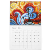 Maisons contemporaines Whimsical Calendrier unique (Feb 2026)