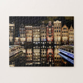 Maisons de canal d'Amsterdam puzzle