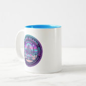 Maisons de l'île de Kharg Iran Mug Vaporwave (Devant gauche)