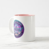Maisons de l'île de Kharg Iran Mug Vaporwave (Devant gauche)