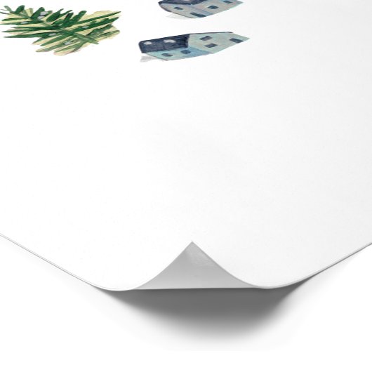 Maisons de Noël | Poster | Impression d'art (Coin)