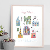 Maisons de Noël | Poster | Impression d'art