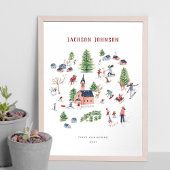 Maisons de Noël | Poster | Impression d'art