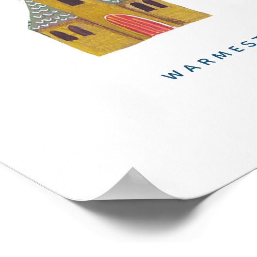 Maisons de Noël | Poster | Impression d'art (Coin)