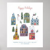 Maisons de Noël | Poster | Impression d'art (Devant)