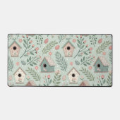 Maisons de oiseaux pastel vintage avec floraisons (Recto)
