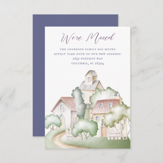 Maisons de quartier Déménagement Faire-part (Devant / Derrière)