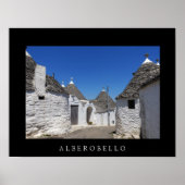 Maisons de Trulli à Alberobello, Poster noir des P (Devant)