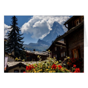 Maisons de village de Matterhorn et de Zermatt,