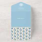 Maisons d'hiver Anniversaire Fête Bébé Invitation (Dehors)