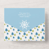 Maisons d'hiver Anniversaire Fête Bébé Invitation (Verso)