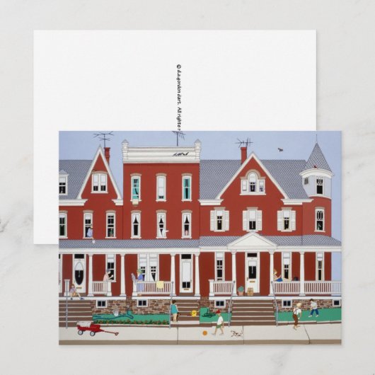 Maisons en rangée Carte postale (Devant / Derrière)