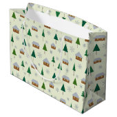 Maisons et sapins sac cadeau (Dos Angle)