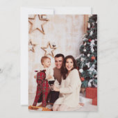 Maisons mignonnes Photo Noël Invitation (Dos)