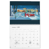 Maisons Modernes de Milieu de Siècle Calendrier - (Jan 2027)