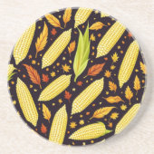 Maïspatroon Harvest Day Herfst Onderzetters (Voorkant)