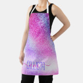 Maisroze Paarse nebula Galaxy Glitter Schort (Insitu)