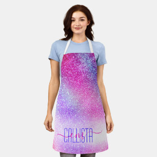 Maisroze Paarse nebula Galaxy Glitter Schort