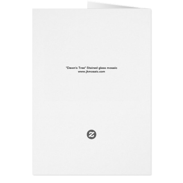 Maisseherfstboommozaïekontwerp (Achterkant)