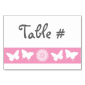 Maisson et papillons dans la carte de table Petal  (Dos)