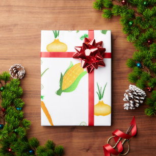 maïswortel ui voedsel veggie groente cadeaupapier