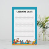 Maisy and Cyril Go on Vacation Scene Briefpapier (Staand voorkant)