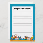 Maisy and Cyril Go on Vacation Scene Briefpapier (Voorkant / Achterkant)