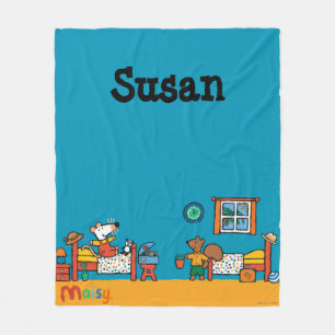 Maisy and Cyril Go on Vacation Scene Fleece Deken