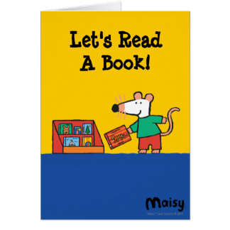 Maisy avec des livres de bibliothèque