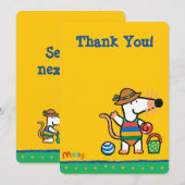 Maisy bij de Beach Birthday Kaart (Voorkant / Achterkant)