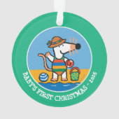 Maisy bij de Beach Ornament (achterkant)