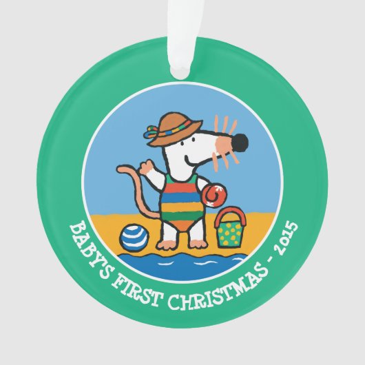 Maisy bij de Beach Ornament (voorkant)