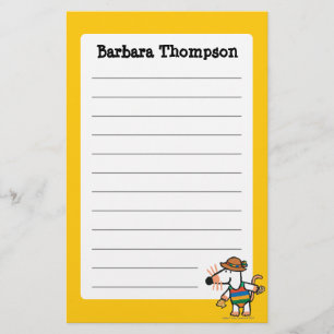 Maisy Collecting Shells bij de strand Briefpapier