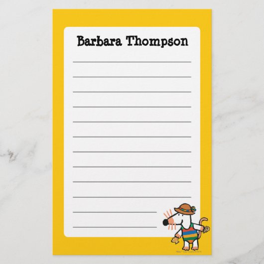 Maisy Collecting Shells bij de strand Briefpapier (Voorkant)