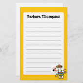 Maisy Collecting Shells bij de strand Briefpapier (Voorkant / Achterkant)