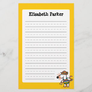 Maisy Collecting Shells bij de strand Briefpapier