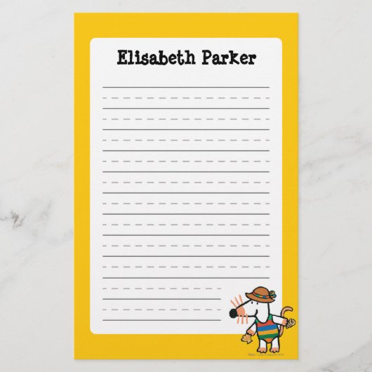 Maisy Collecting Shells bij de strand Briefpapier (Voorkant)