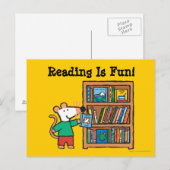 Maisy en boekenplank briefkaart (Voorkant / Achterkant)