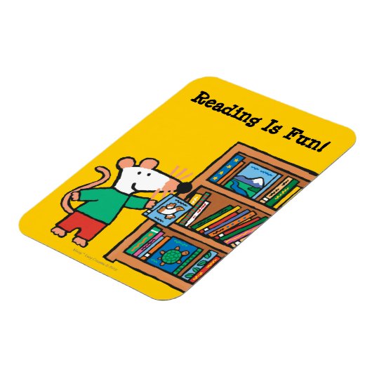 Maisy en boekenplank magneet (Linkerzijde)