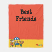 Maisy en Cyril Snacktime in het strand Fleece Deken (Voorkant)