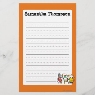 Maisy en Dotty Paint op Preschool Briefpapier