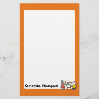 Maisy en Dotty Paint op Preschool Briefpapier