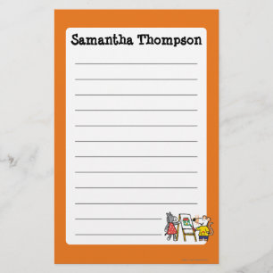 Maisy en Dotty Paint op Preschool Briefpapier