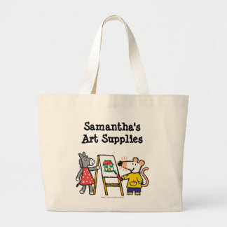Maisy en Dotty Paint op Preschool Grote Tote Bag