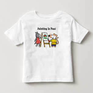 Maisy en Dotty Paint op Preschool Kinder Shirts