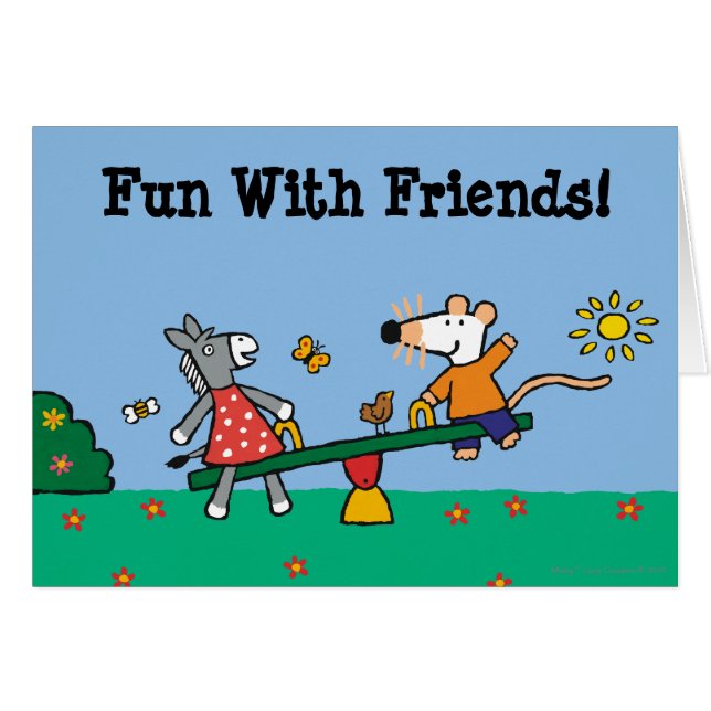 Maisy en Dotty Seesaw op de speelplaats (Voorkant Horizontaal)