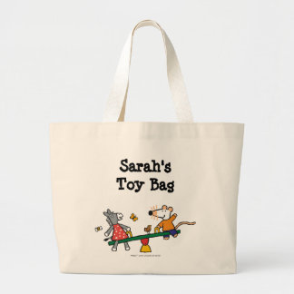 Maisy en Dotty Seesaw op de speelplaats Grote Tote Bag