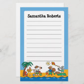 Maisy en Friends bij de Beach Briefpapier (Voorkant / Achterkant)