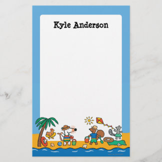 Maisy en Friends bij de Beach Briefpapier