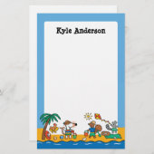 Maisy en Friends bij de Beach Briefpapier (Voorkant / Achterkant)